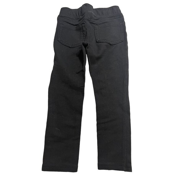 Jumping Beans Jeans Pants Girls Size 3T Black Knit Elastic Waistband Pull on sty - Picture 2 of 3